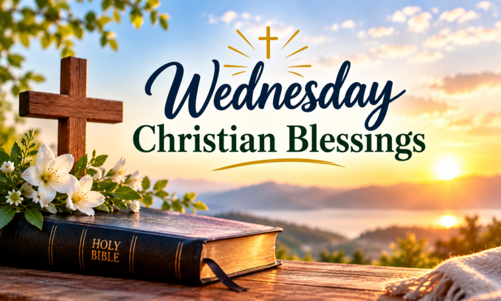 Wednesday Christian blessings with 150+ powerful words of faith