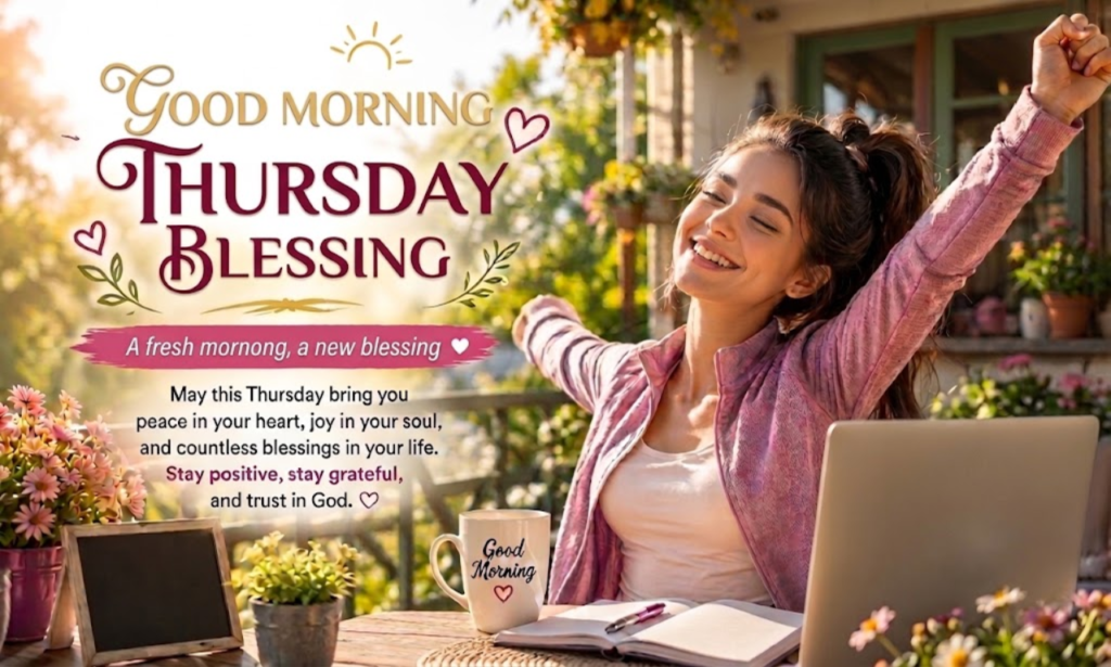 Thursday morning blessings with heartfelt words of hope, peace, and faith
