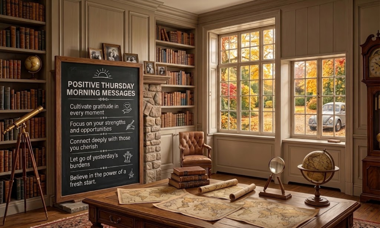 Positive Thursday morning messages with inspiring words of hope, joy, and encouragement
