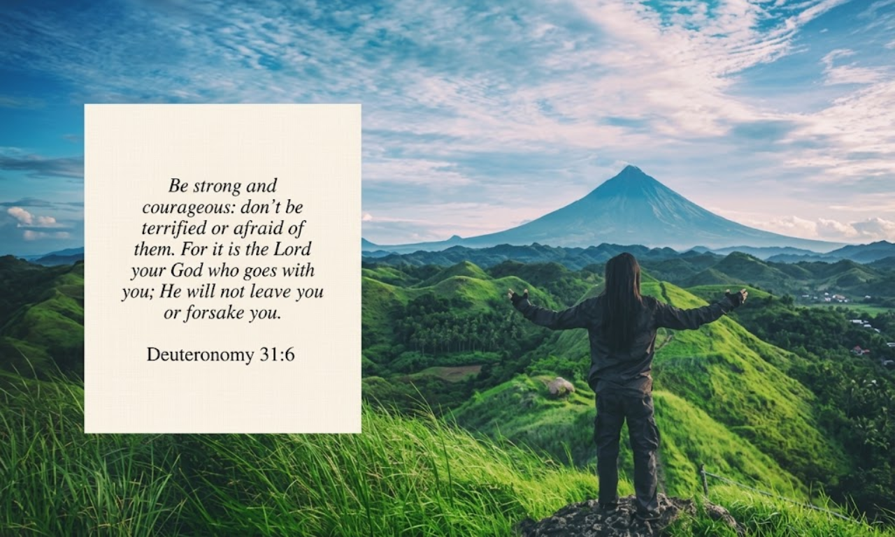 Friday morning Bible verses for courage, strength, faith, and encouragement to face the day with confidence.