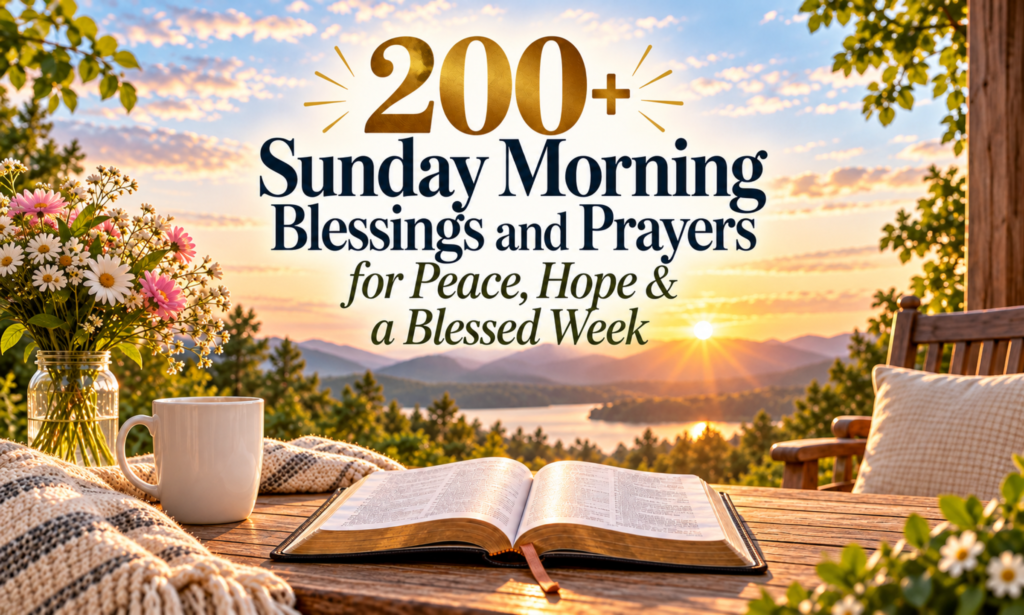 200+ Sunday morning blessings and prayers for peace, hope, and a blessed week