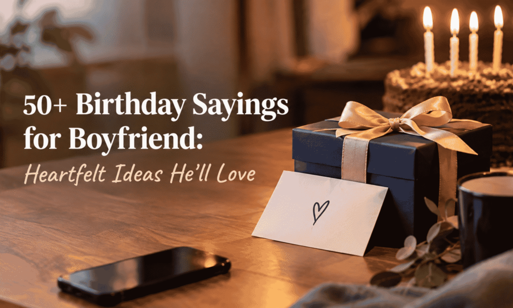 50+ birthday sayings for boyfriend with heartfelt birthday ideas