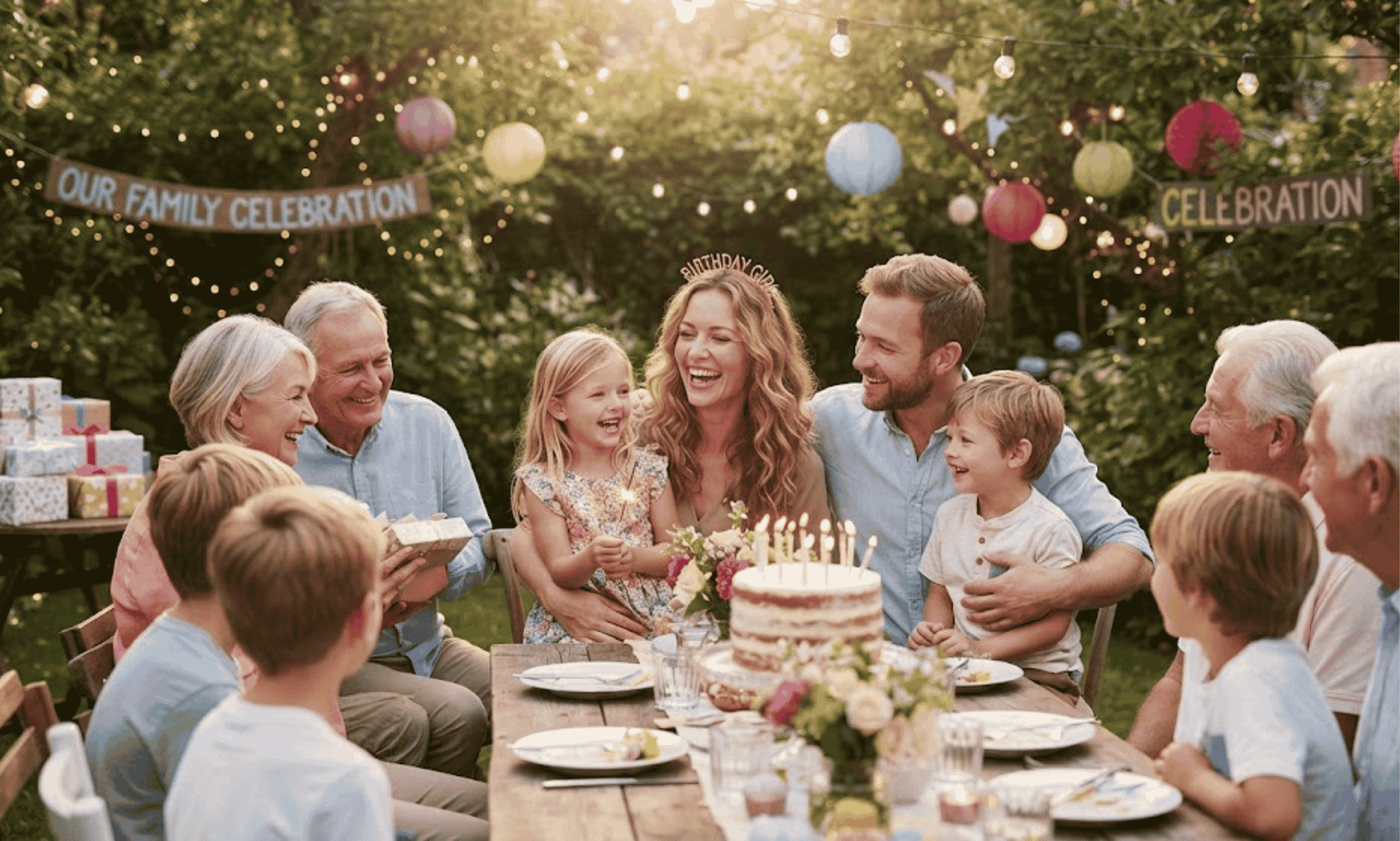 Birthday messages for a daughter with her own family